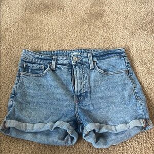 Old Navy Blue Jean Shorts with Rolled Hem and Relaxed Fit